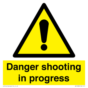 Danger shooting in progress